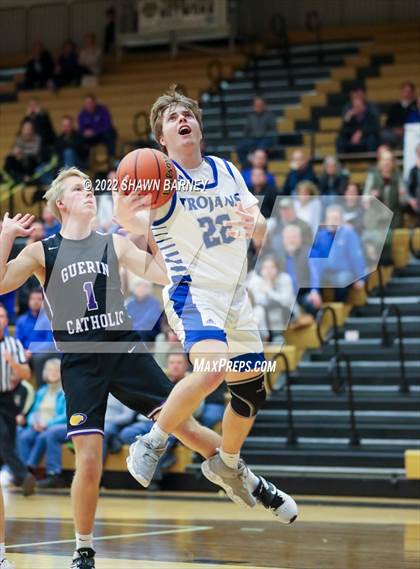 Thumbnail 2 in Brebeuf Jesuit Preparatory vs. Guerin Catholic (IHSAA Class 3A Sectional Round 1) photogallery.