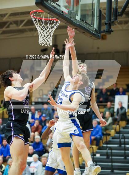 Thumbnail 1 in Brebeuf Jesuit Preparatory vs. Guerin Catholic (IHSAA Class 3A Sectional Round 1) photogallery.
