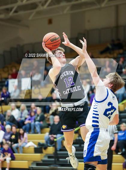 Thumbnail 1 in Brebeuf Jesuit Preparatory vs. Guerin Catholic (IHSAA Class 3A Sectional Round 1) photogallery.