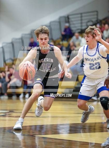 Thumbnail 2 in Brebeuf Jesuit Preparatory vs. Guerin Catholic (IHSAA Class 3A Sectional Round 1) photogallery.