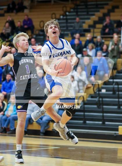 Thumbnail 1 in Brebeuf Jesuit Preparatory vs. Guerin Catholic (IHSAA Class 3A Sectional Round 1) photogallery.