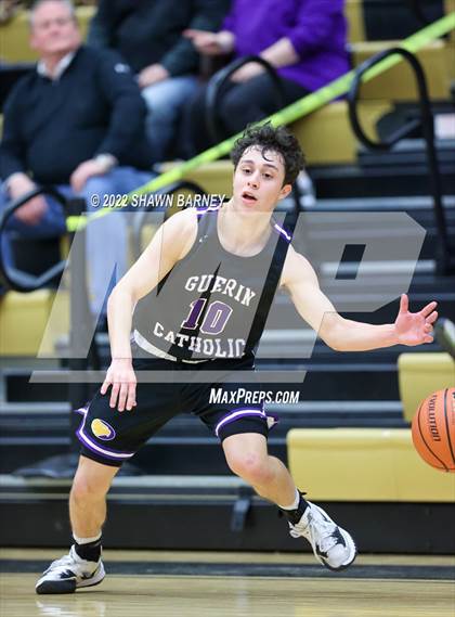 Thumbnail 2 in Brebeuf Jesuit Preparatory vs. Guerin Catholic (IHSAA Class 3A Sectional Round 1) photogallery.