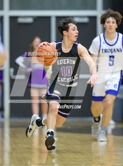 Thumbnail 2 in Brebeuf Jesuit Preparatory vs. Guerin Catholic (IHSAA Class 3A Sectional Round 1) photogallery.