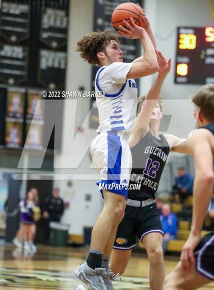 Thumbnail 2 in Brebeuf Jesuit Preparatory vs. Guerin Catholic (IHSAA Class 3A Sectional Round 1) photogallery.