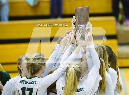 Thumbnail 1 in Lincoln Southwest vs. Lincoln Southeast (Heartland Athletic Conference) photogallery.