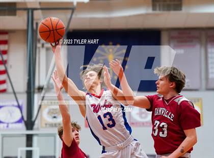 Thumbnail 3 in Western Boone @ Danville (IHSAA 3A Sectional First Round) photogallery.