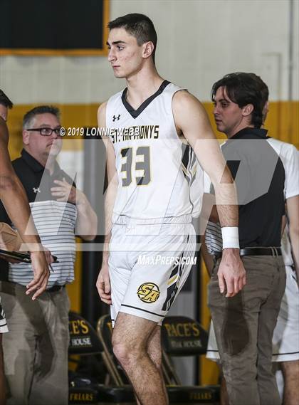 Thumbnail 1 in Trinity Catholic vs St. Anthony's (New York Holiday Invitational) photogallery.