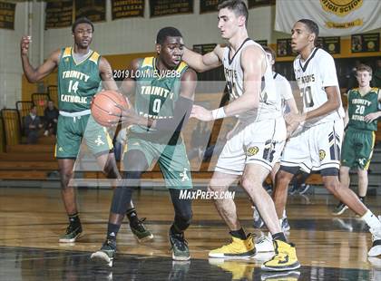 Thumbnail 2 in Trinity Catholic vs St. Anthony's (New York Holiday Invitational) photogallery.