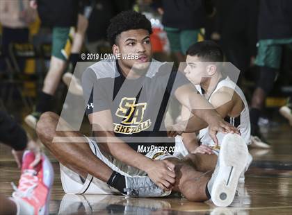 Thumbnail 1 in Trinity Catholic vs St. Anthony's (New York Holiday Invitational) photogallery.