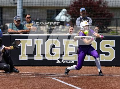 Thumbnail 1 in Lebanon vs. Guerin Catholic IHSAA Class 3A Softball S25 Sectional First Round photogallery.