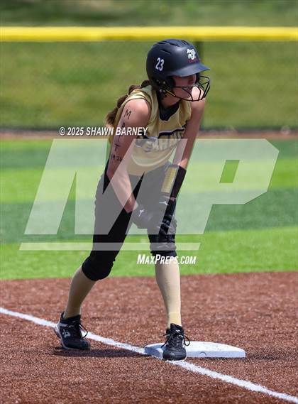 Thumbnail 2 in Lebanon vs. Guerin Catholic IHSAA Class 3A Softball S25 Sectional First Round photogallery.