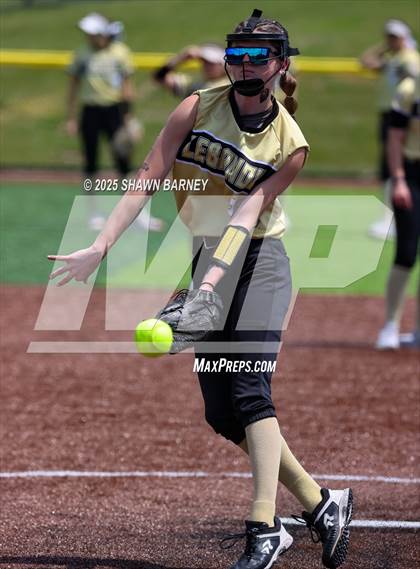 Thumbnail 2 in Lebanon vs. Guerin Catholic IHSAA Class 3A Softball S25 Sectional First Round photogallery.