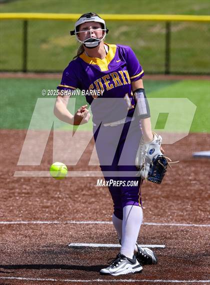 Thumbnail 2 in Lebanon vs. Guerin Catholic IHSAA Class 3A Softball S25 Sectional First Round photogallery.