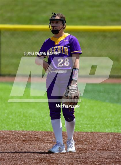 Thumbnail 2 in Lebanon vs. Guerin Catholic IHSAA Class 3A Softball S25 Sectional First Round photogallery.