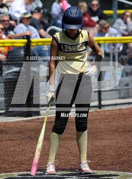Thumbnail 1 in Lebanon vs. Guerin Catholic IHSAA Class 3A Softball S25 Sectional First Round photogallery.