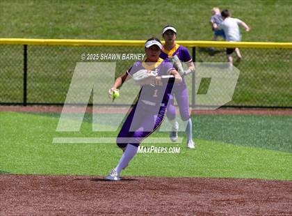 Thumbnail 3 in Lebanon vs. Guerin Catholic IHSAA Class 3A Softball S25 Sectional First Round photogallery.