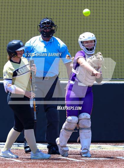 Thumbnail 3 in Lebanon vs. Guerin Catholic IHSAA Class 3A Softball S25 Sectional First Round photogallery.