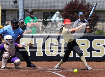 Thumbnail 3 in Lebanon vs. Guerin Catholic IHSAA Class 3A Softball S25 Sectional First Round photogallery.