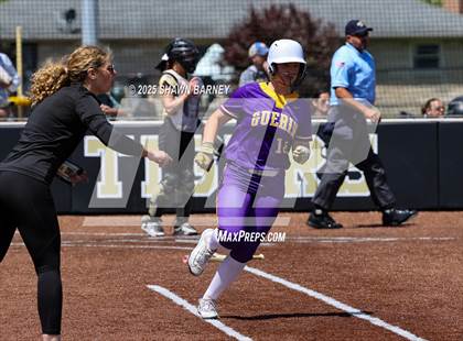 Thumbnail 1 in Lebanon vs. Guerin Catholic IHSAA Class 3A Softball S25 Sectional First Round photogallery.