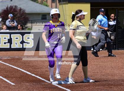 Thumbnail 2 in Lebanon vs. Guerin Catholic IHSAA Class 3A Softball S25 Sectional First Round photogallery.