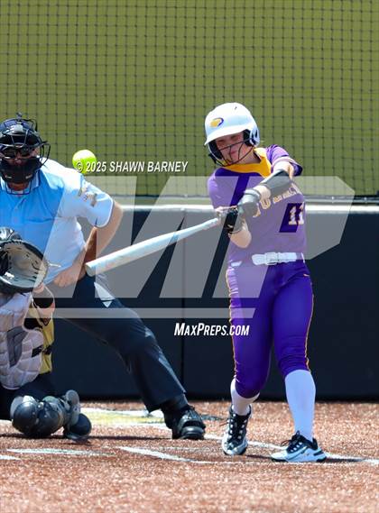 Thumbnail 2 in Lebanon vs. Guerin Catholic IHSAA Class 3A Softball S25 Sectional First Round photogallery.