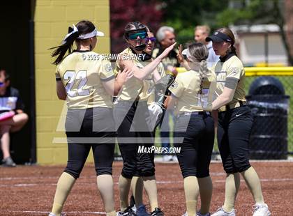 Thumbnail 2 in Lebanon vs. Guerin Catholic IHSAA Class 3A Softball S25 Sectional First Round photogallery.