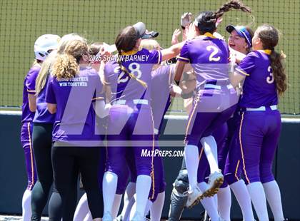 Thumbnail 3 in Lebanon vs. Guerin Catholic IHSAA Class 3A Softball S25 Sectional First Round photogallery.
