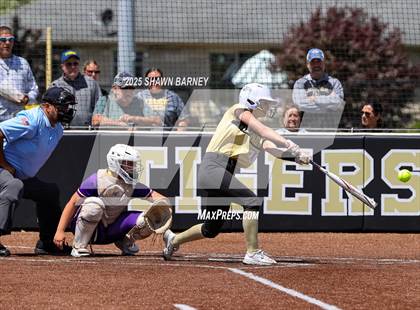 Thumbnail 3 in Lebanon vs. Guerin Catholic IHSAA Class 3A Softball S25 Sectional First Round photogallery.