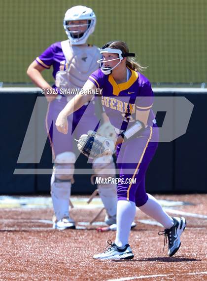 Thumbnail 2 in Lebanon vs. Guerin Catholic IHSAA Class 3A Softball S25 Sectional First Round photogallery.