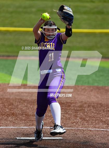 Thumbnail 2 in Lebanon vs. Guerin Catholic IHSAA Class 3A Softball S25 Sectional First Round photogallery.
