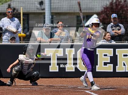 Thumbnail 1 in Lebanon vs. Guerin Catholic IHSAA Class 3A Softball S25 Sectional First Round photogallery.