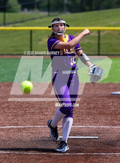 Thumbnail 3 in Lebanon vs. Guerin Catholic IHSAA Class 3A Softball S25 Sectional First Round photogallery.