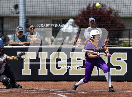 Thumbnail 2 in Lebanon vs. Guerin Catholic IHSAA Class 3A Softball S25 Sectional First Round photogallery.