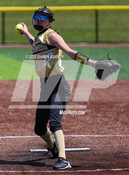 Thumbnail 3 in Lebanon vs. Guerin Catholic IHSAA Class 3A Softball S25 Sectional First Round photogallery.