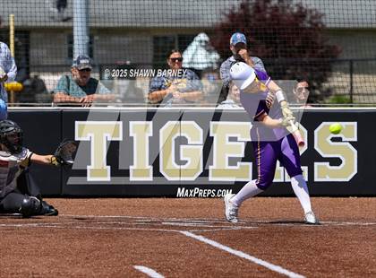 Thumbnail 1 in Lebanon vs. Guerin Catholic IHSAA Class 3A Softball S25 Sectional First Round photogallery.