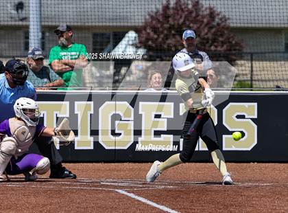 Thumbnail 3 in Lebanon vs. Guerin Catholic IHSAA Class 3A Softball S25 Sectional First Round photogallery.