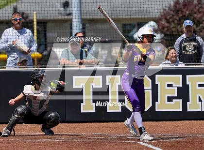 Thumbnail 3 in Lebanon vs. Guerin Catholic IHSAA Class 3A Softball S25 Sectional First Round photogallery.