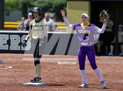 Thumbnail 3 in Lebanon vs. Guerin Catholic IHSAA Class 3A Softball S25 Sectional First Round photogallery.