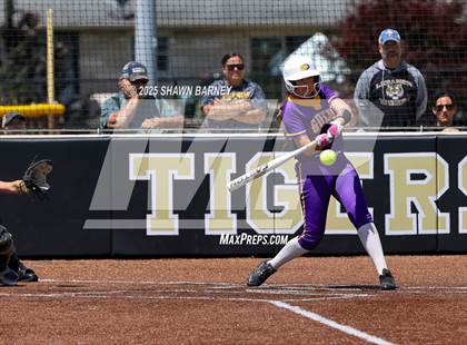 Thumbnail 3 in Lebanon vs. Guerin Catholic IHSAA Class 3A Softball S25 Sectional First Round photogallery.