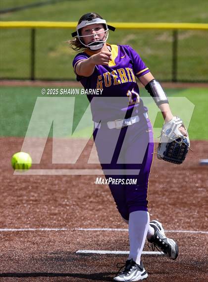 Thumbnail 3 in Lebanon vs. Guerin Catholic IHSAA Class 3A Softball S25 Sectional First Round photogallery.
