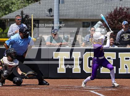 Thumbnail 3 in Lebanon vs. Guerin Catholic IHSAA Class 3A Softball S25 Sectional First Round photogallery.