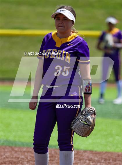 Thumbnail 1 in Lebanon vs. Guerin Catholic IHSAA Class 3A Softball S25 Sectional First Round photogallery.