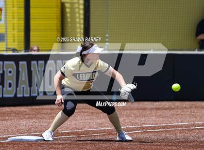 Thumbnail 1 in Lebanon vs. Guerin Catholic IHSAA Class 3A Softball S25 Sectional First Round photogallery.
