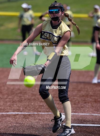 Thumbnail 3 in Lebanon vs. Guerin Catholic IHSAA Class 3A Softball S25 Sectional First Round photogallery.