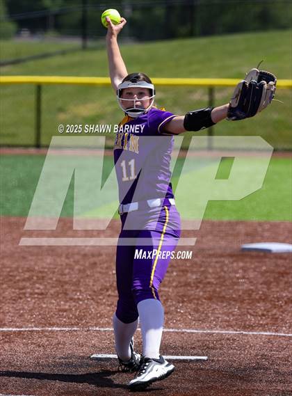 Thumbnail 1 in Lebanon vs. Guerin Catholic IHSAA Class 3A Softball S25 Sectional First Round photogallery.