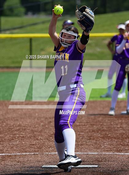 Thumbnail 2 in Lebanon vs. Guerin Catholic IHSAA Class 3A Softball S25 Sectional First Round photogallery.