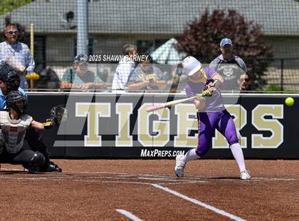 Thumbnail 2 in Lebanon vs. Guerin Catholic IHSAA Class 3A Softball S25 Sectional First Round photogallery.