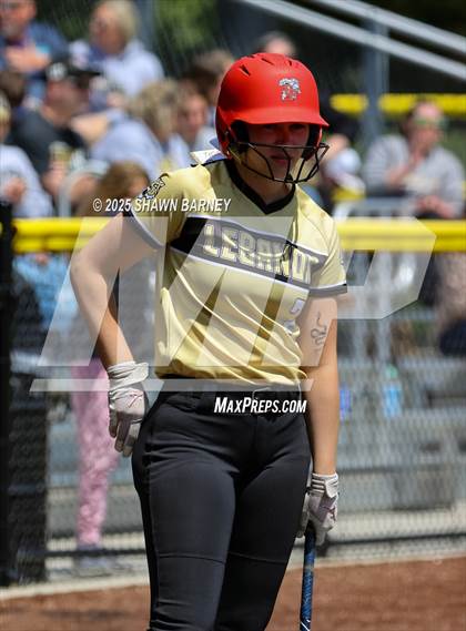 Thumbnail 2 in Lebanon vs. Guerin Catholic IHSAA Class 3A Softball S25 Sectional First Round photogallery.