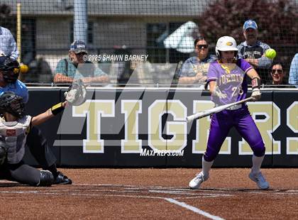 Thumbnail 2 in Lebanon vs. Guerin Catholic IHSAA Class 3A Softball S25 Sectional First Round photogallery.