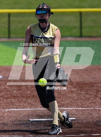 Thumbnail 1 in Lebanon vs. Guerin Catholic IHSAA Class 3A Softball S25 Sectional First Round photogallery.